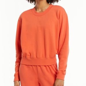 Orange crew neck